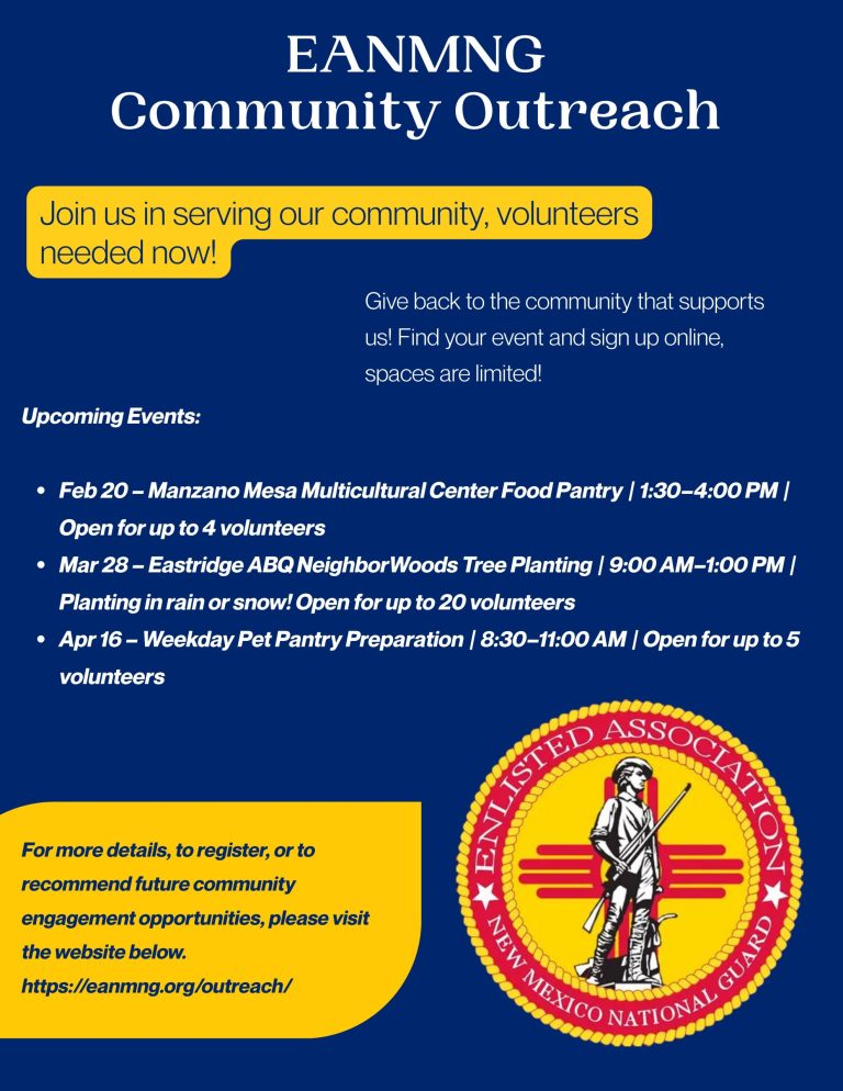 Community Outreach Opportunity